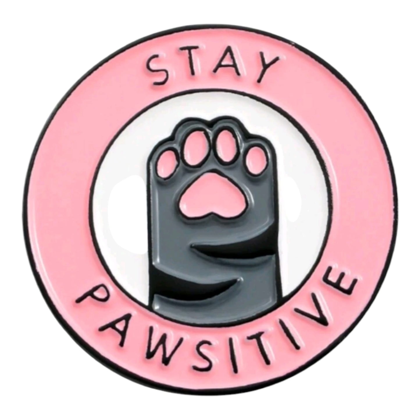 Stay Pawsitive Brooch For Women