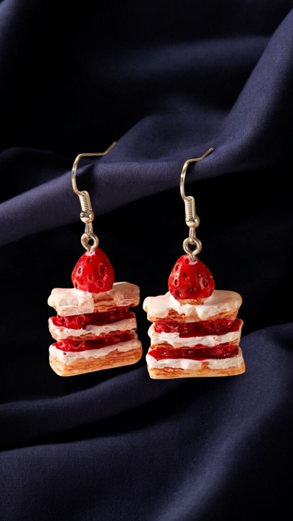 Strawberry Cheesecake Earrings For Women