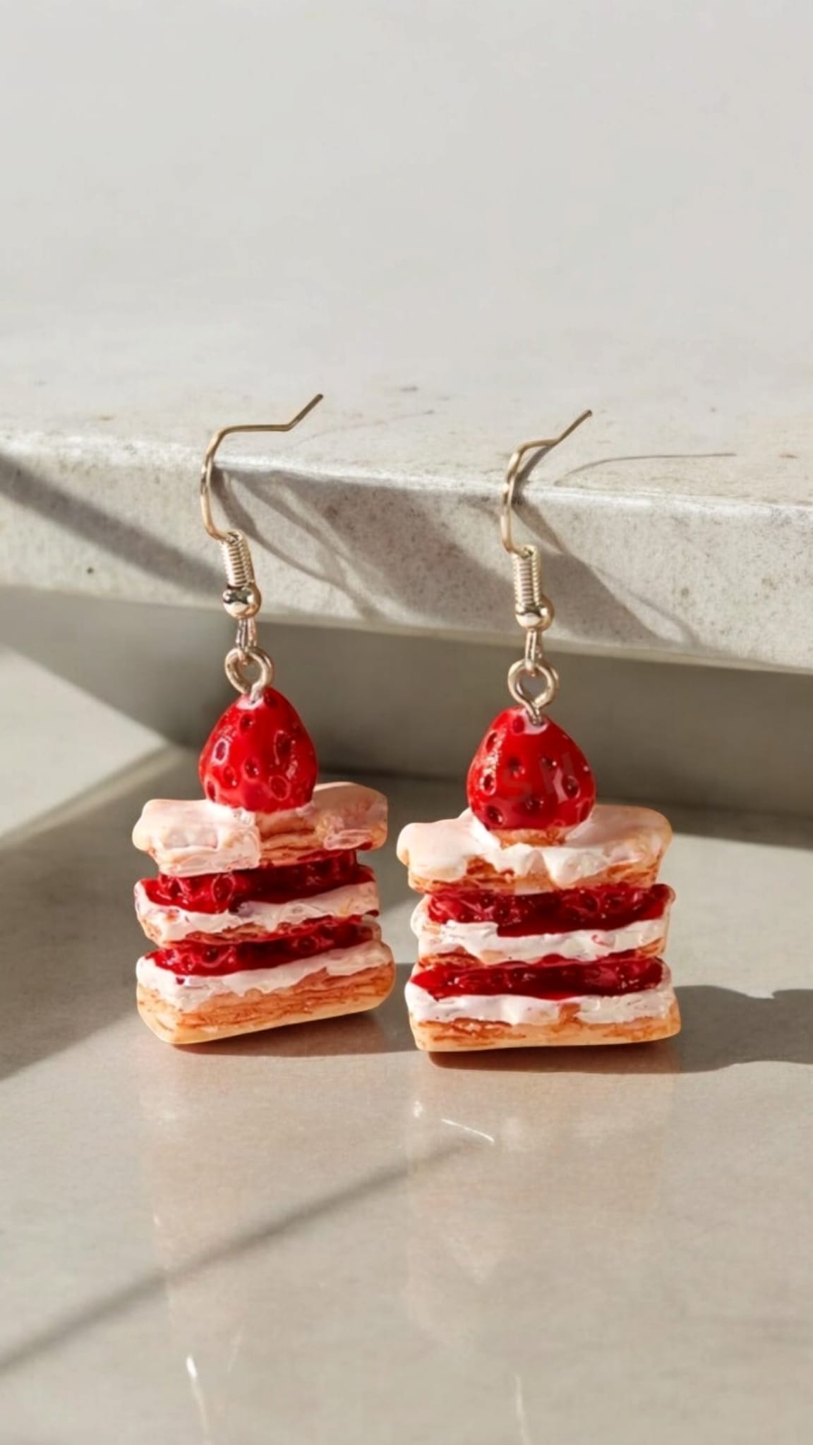 Strawberry Cheesecake Earrings For Women