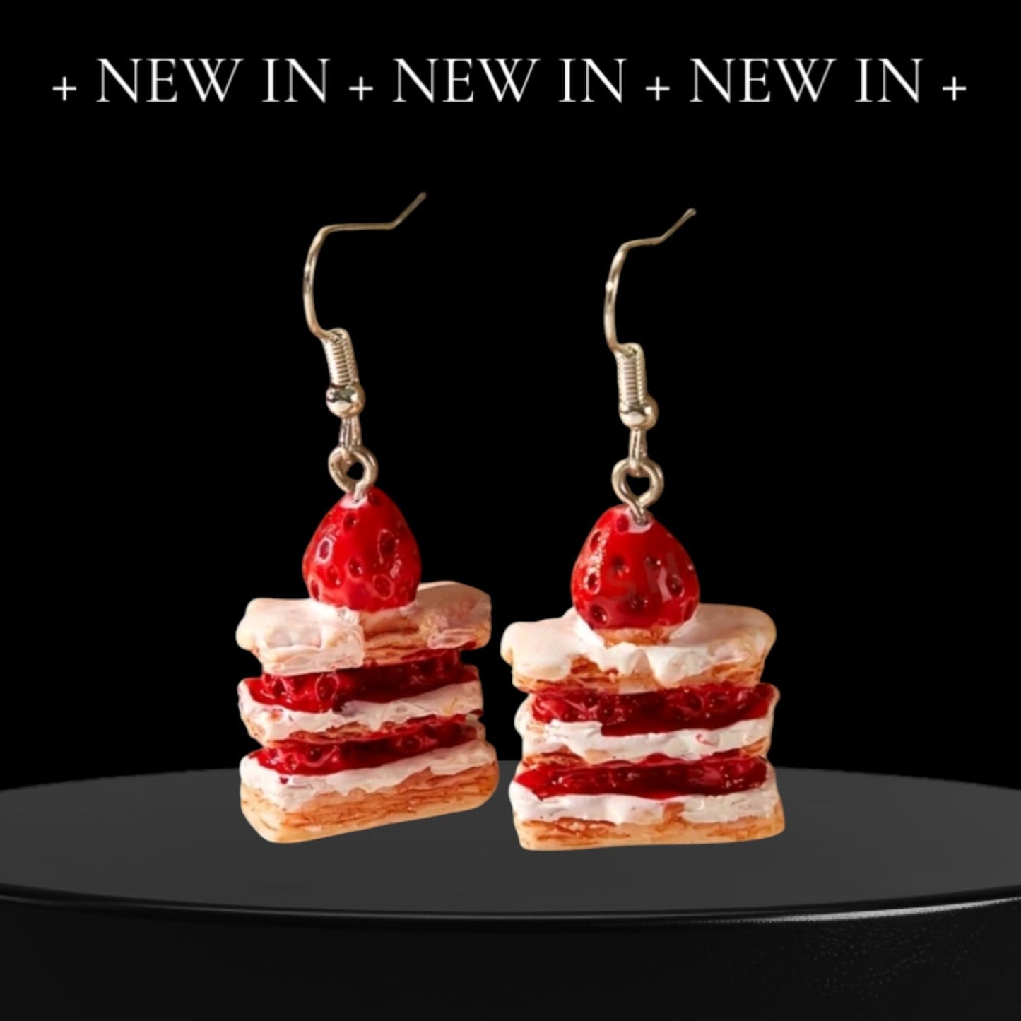 Strawberry Cheesecake Earrings For Women