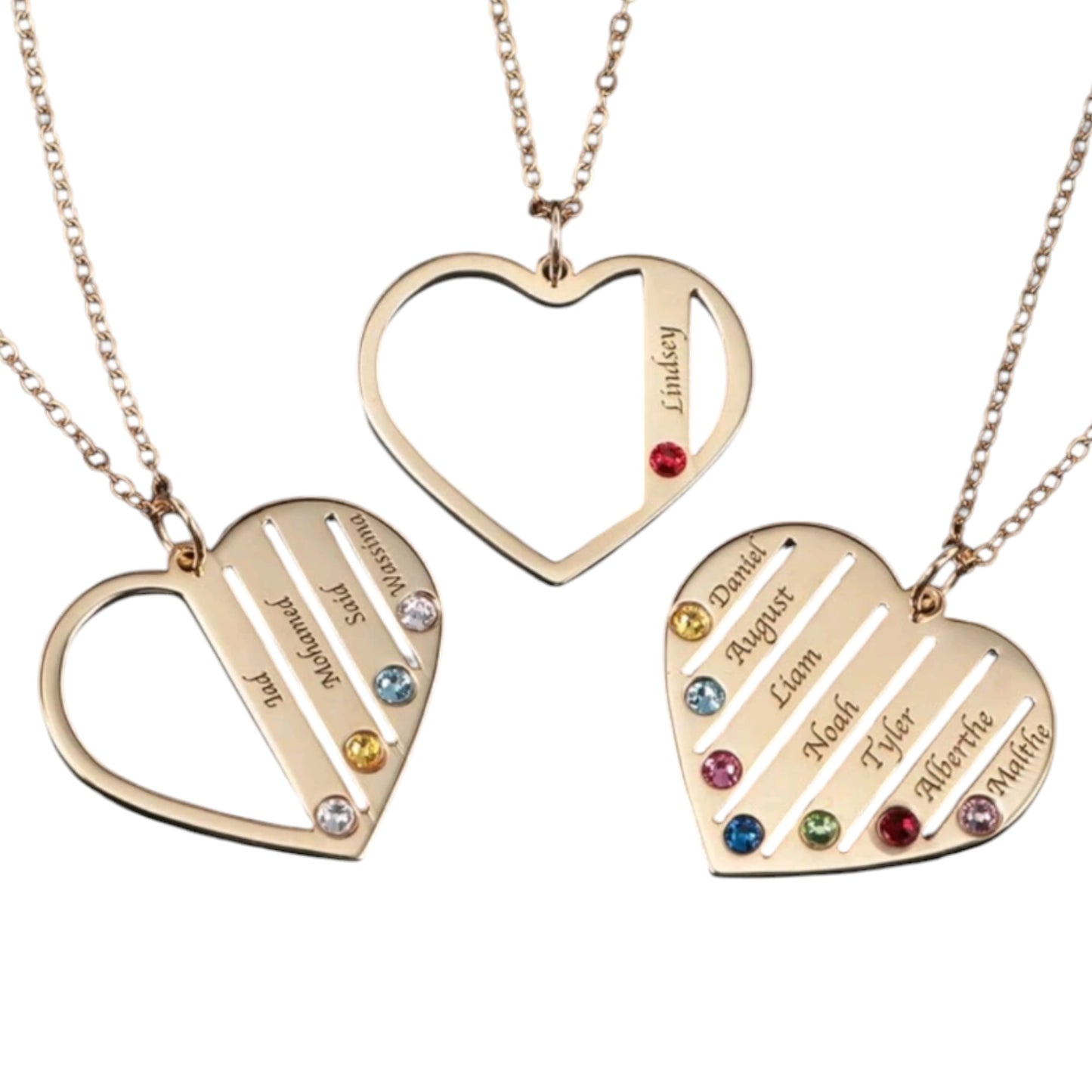 Personalised Heart Pendant Necklace For Women