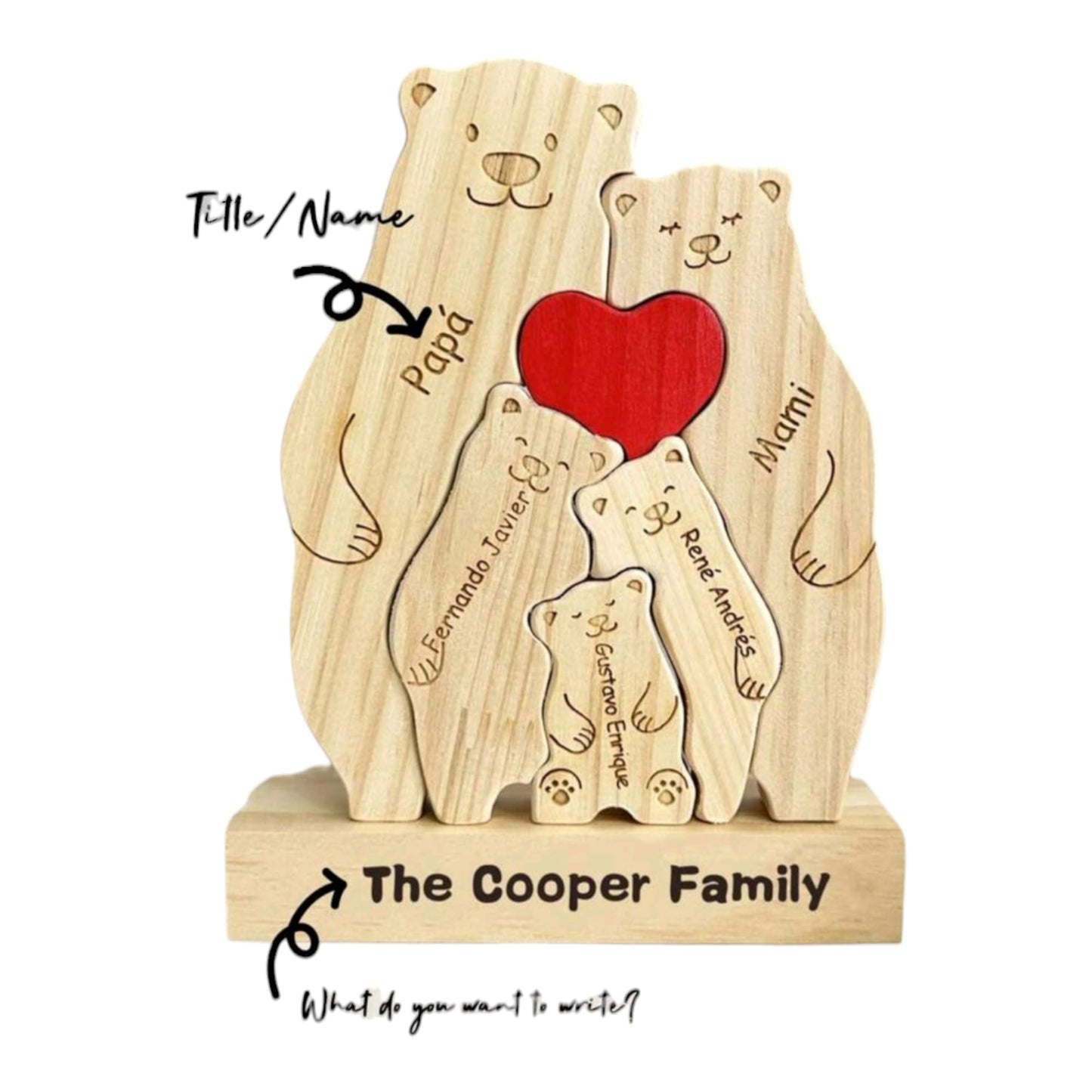 Personalized Bear Family