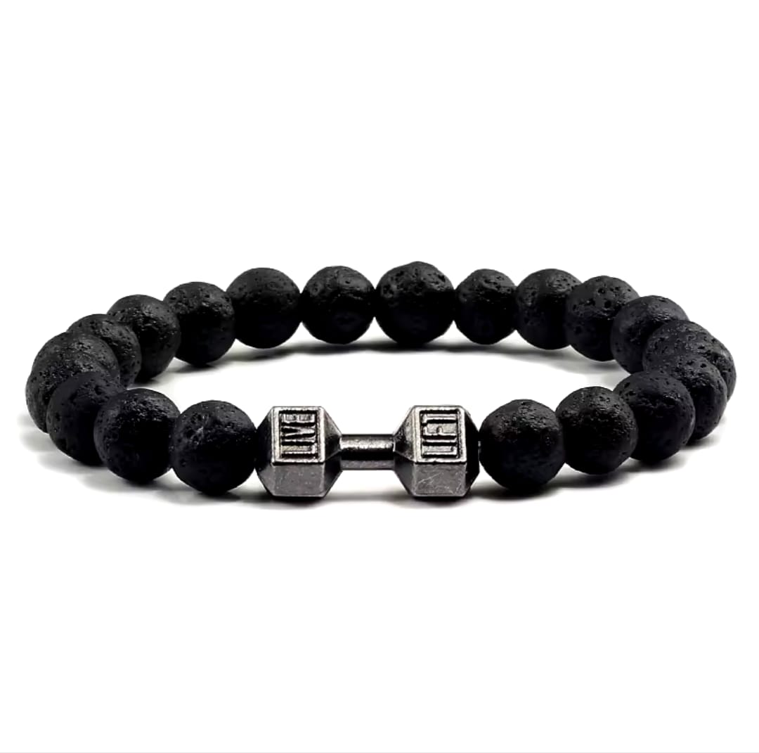 Dumbbell Bracelet Lava for men