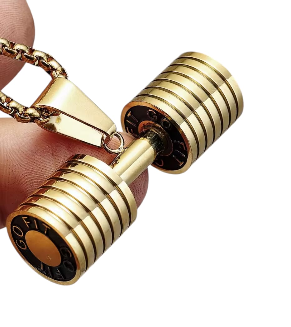 Dumbbell Necklace for men