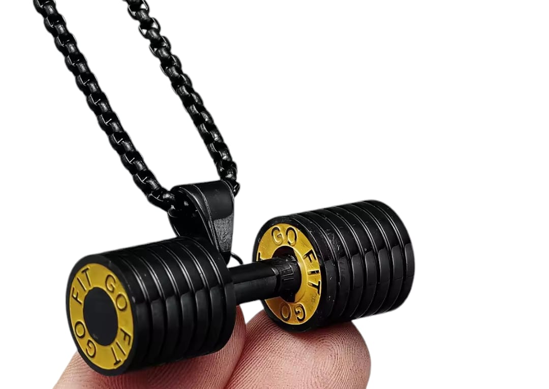 Dumbbell Necklace for men