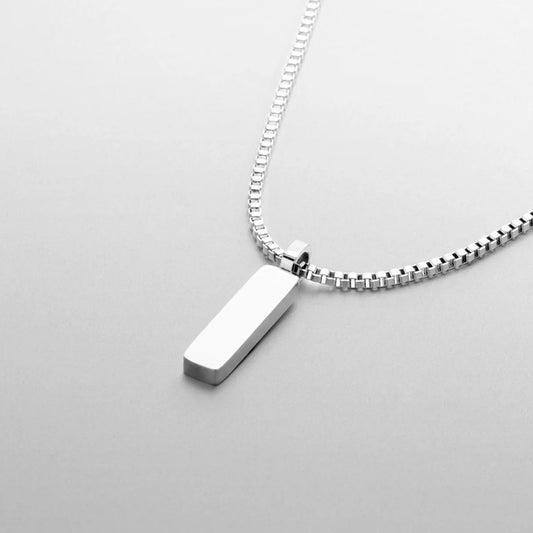 Box Pendant Necklace