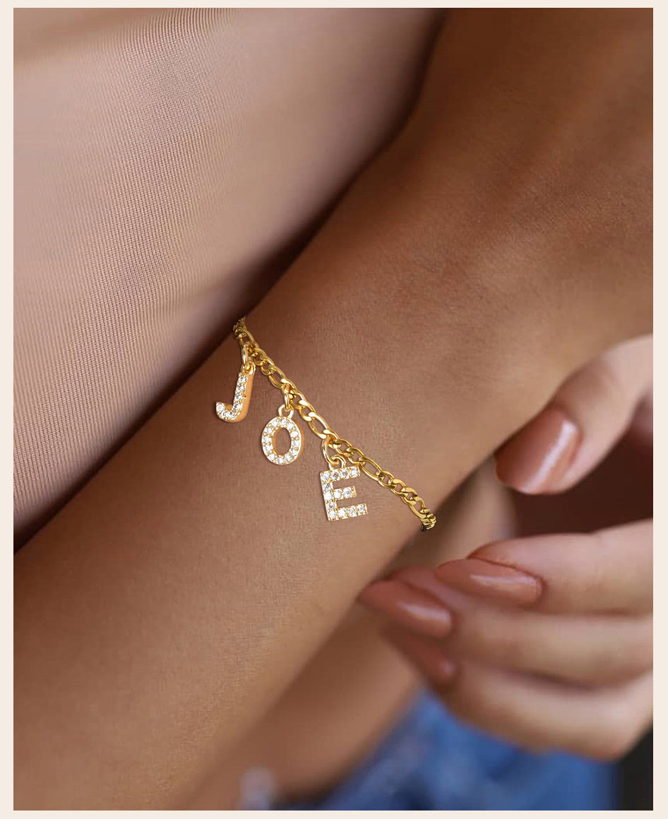 Personalised Alphabet Name Bracelet